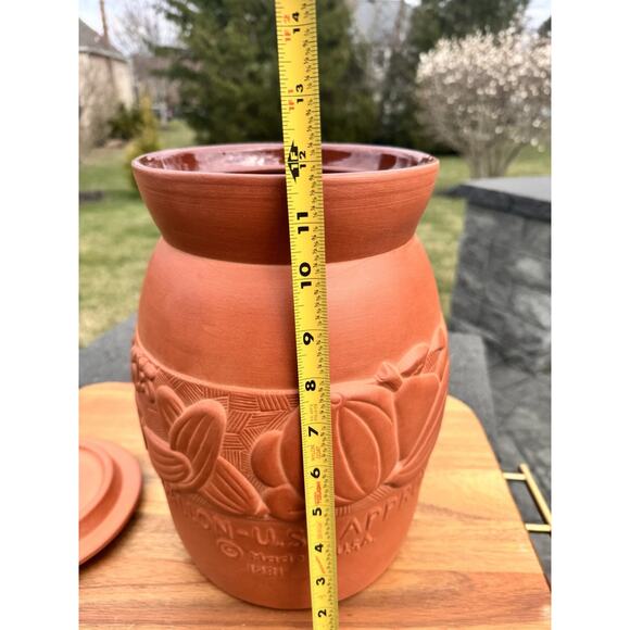 1981 Gourmet Topf Terracotta clay water dispenser Handcrafted 2 Gallon ~USA - Picture 15 of 15